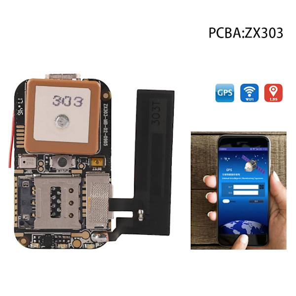 ZX303 PCBA GPS Tracker GSM GPS Wifi LBS Locator SOS Alarm Web