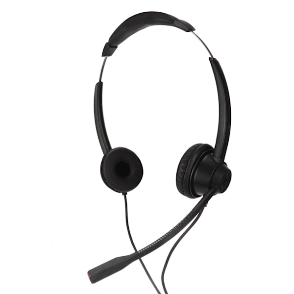 H390D‑RJ9‑MVA Telefonheadset Dubbla Öron RJ9-kontakt Trådbunden Svart Brusreducerande Kontorsaffärsheadset för Callcenter