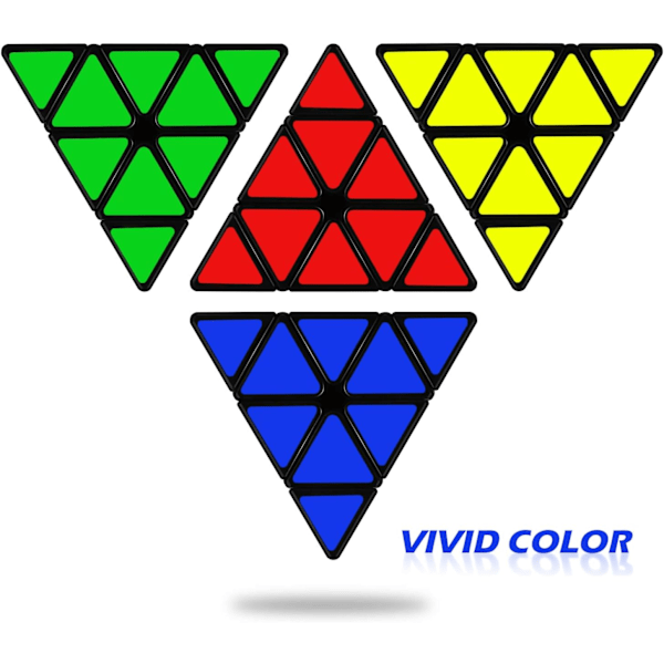 Pyraminx Speed ​​​​Puzzle Cube 3x3, Trekantet Pyramide Magic Cube Mag