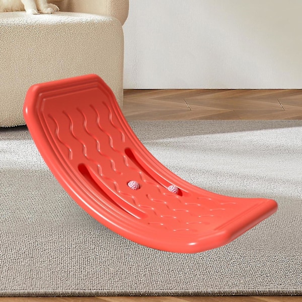 Balansbräda för barn Twist Board Träningsutrustning Balanstränare Barn Wobble Board För Spel Dansare Vridning Inomhus Red