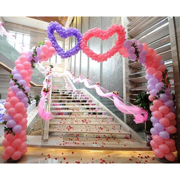150 dekorativa ballongringar ballongbåge bekväm klämma anslut