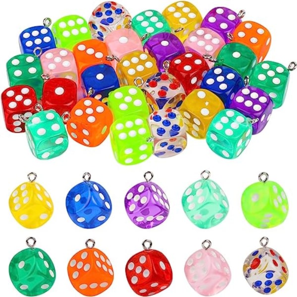 Dice Charms Dice Pendant Assorted
