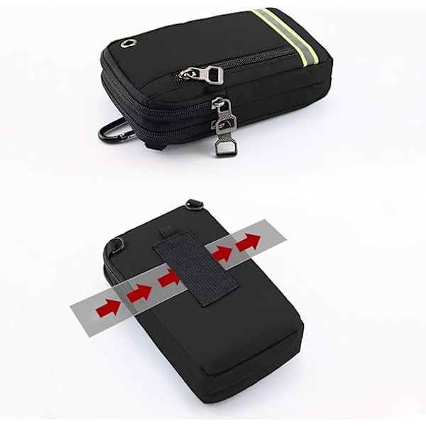 Case Sport Liten Taktisk Veske Belte Menn Kvinner Crossbody Bag Gadget Fanny Pack Mobiltelefon