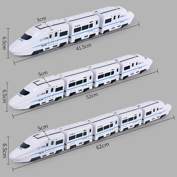 Tågleksak Höghastighetsjärnväg 3 VAGNAR - Perfekt 3 cars