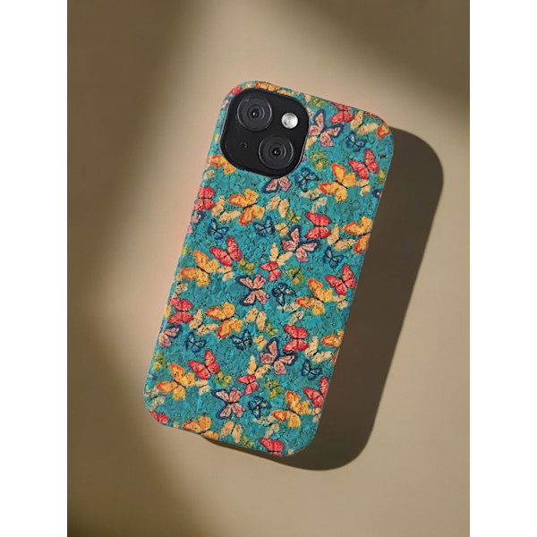 iPhone16Promax mobilskal med blomstertryck (fjäril) Butterfly