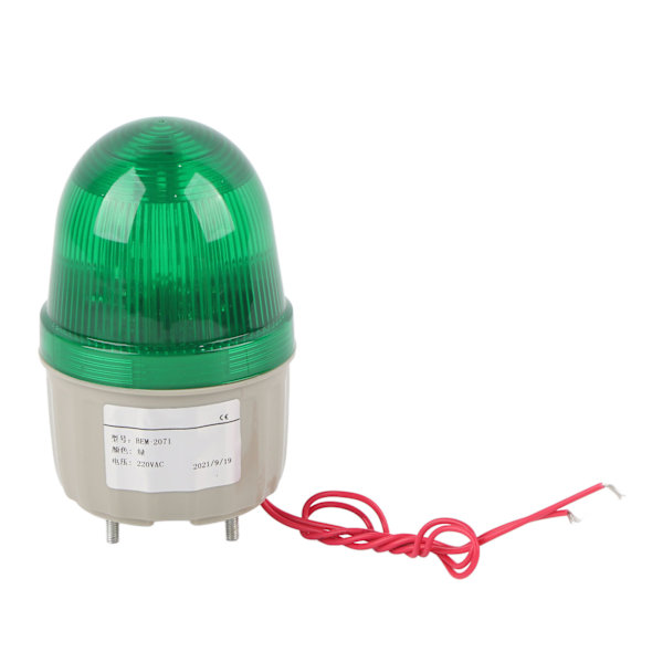 BERM Advarselslys BEM-2071 LED Roterende Blinkende Indikator for Overvåking 220V AC Vert