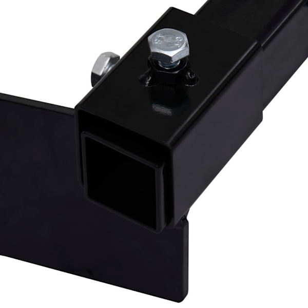 vidaXL Snøplogadapter for gressklipper svart Black Black