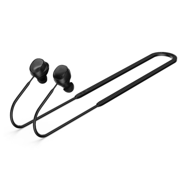 Silikon hörlurssladd Antilost runt halsrem för Momentum True Wireless 3 Black