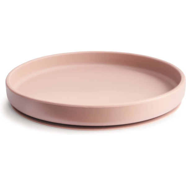 Silikoniset lautaset imukupeilla | Silikoniset ruokailuvälineet vauvoille ja taaperoille | pink