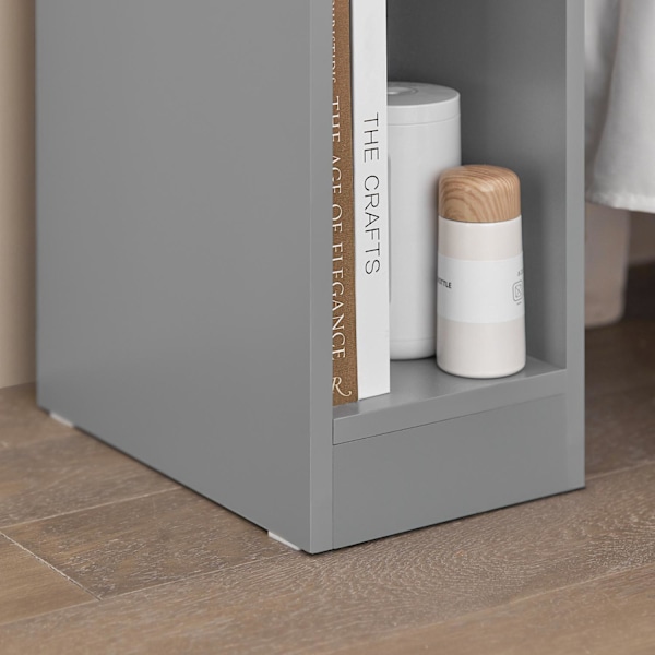SoBuy Sidebord Oppbevaringsbord Kaffebord Cafébord FBT111-HG Grå Grey 20*35*60cm