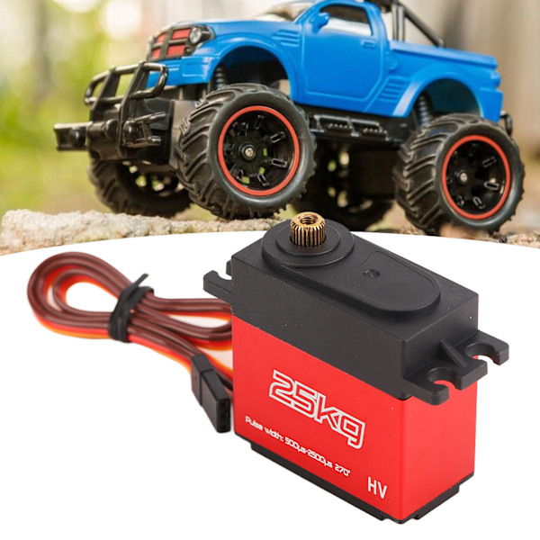 25kg Digital Servo Waterproof Low Noise High Torque 270 Degree 25T Metal Gear Servo for Robot Arms RC Cars