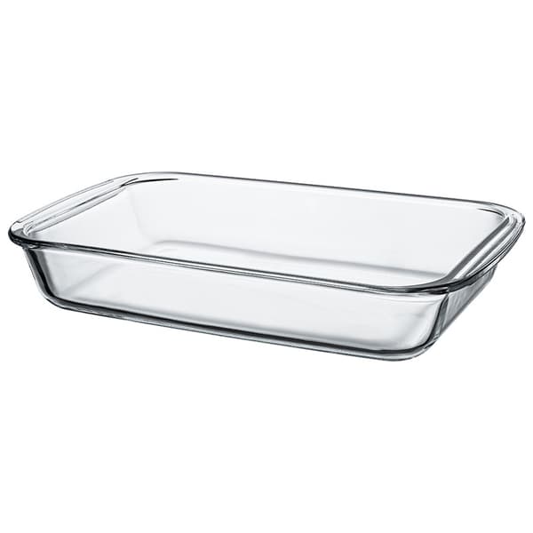 rektangulær glasbageform, transparent, 29,5 x 17 cm 29.5 x 17 cm