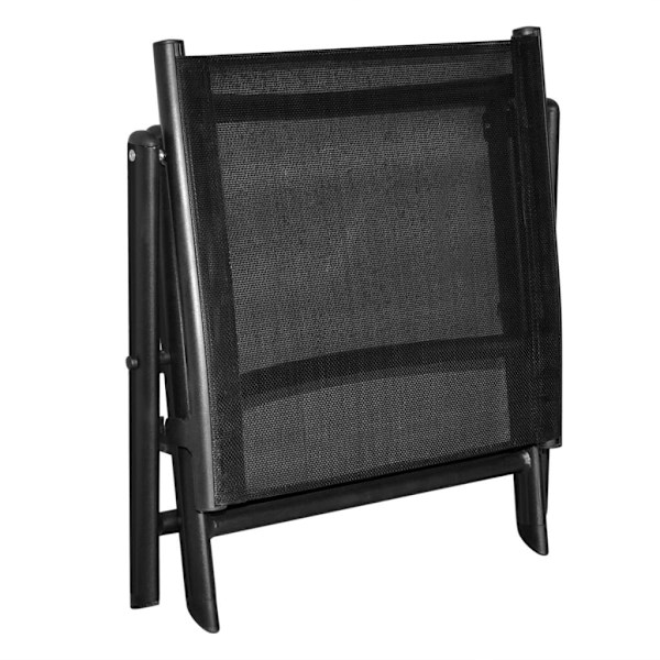 Foldbar Fodskammel Aluminium 41x49,5x38 cm Sort - vidaXL Sort Black Black