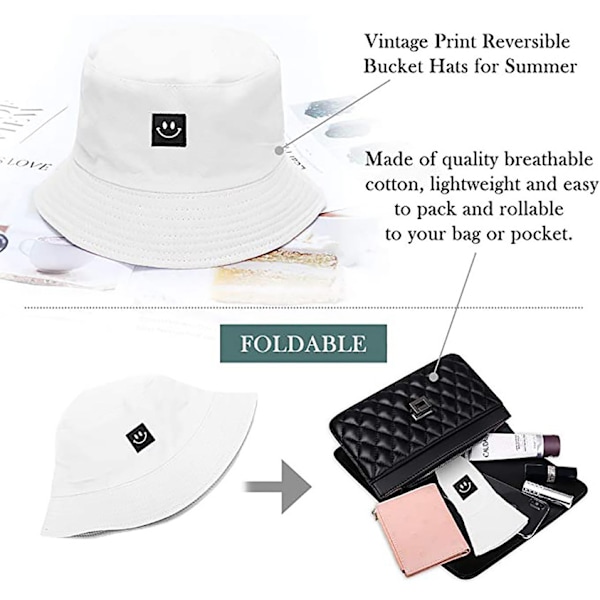 Fiskehatt för damer - unisex solhatt bucket hat fiskehatt