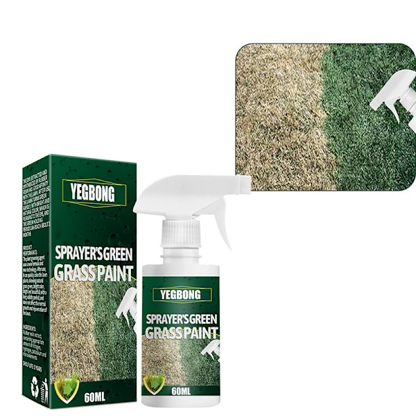 Grønn Gressfarge Spray Langvarig Turf Farge Forbedre Flekkete Dvalende Gulnende Gress for Turf【HY】 60ML