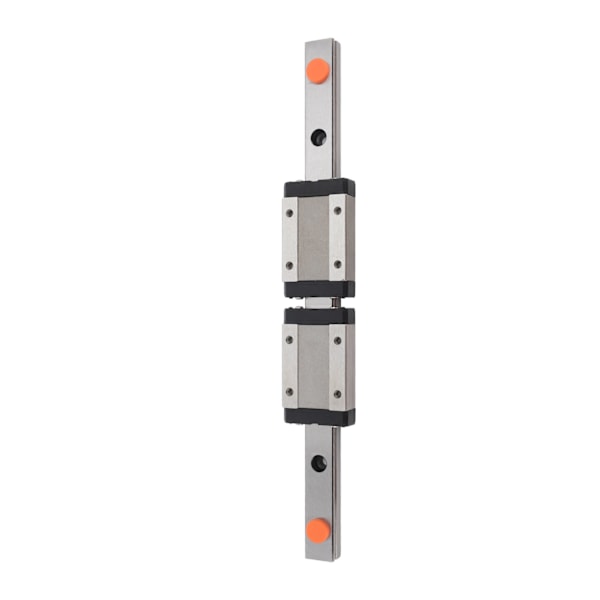 200mm Lineær Guide med 2 Skyveblokker MGN12H Lagerstål Lineær Bevegelsesguide Skinne for 3D-skriver CNC-verktøy