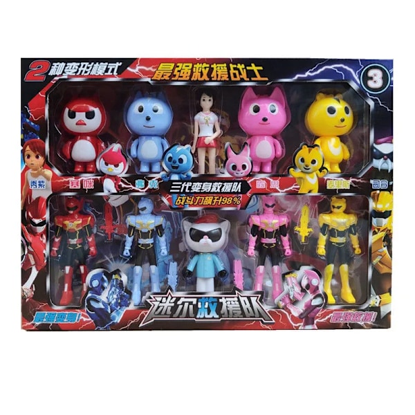 Heta Rea Med Detaljhandelsförpackning För X Volt Transformationsleksaker MiniForce Actionfigur Plastleksak Barnleksaker Julklapp PW013 A