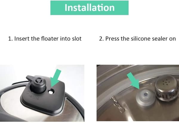 Reservedeler for Instant Pot Duo 5, 6 Quart Qt inkluderer forsegling, dampventil og flyteventilforsegling {XW}