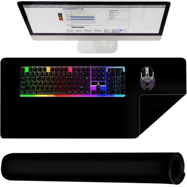 Mouse pad - Desk pad - 90x45cm - XXL Black