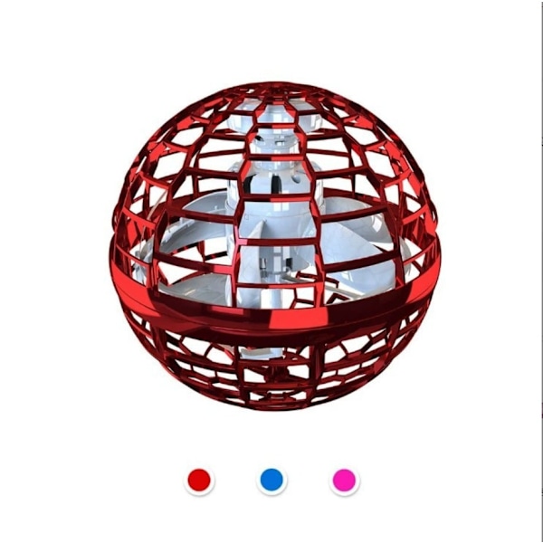Lentävä pallo bumerangi taika drone lentävä pyörivä lelu {XW} Red
