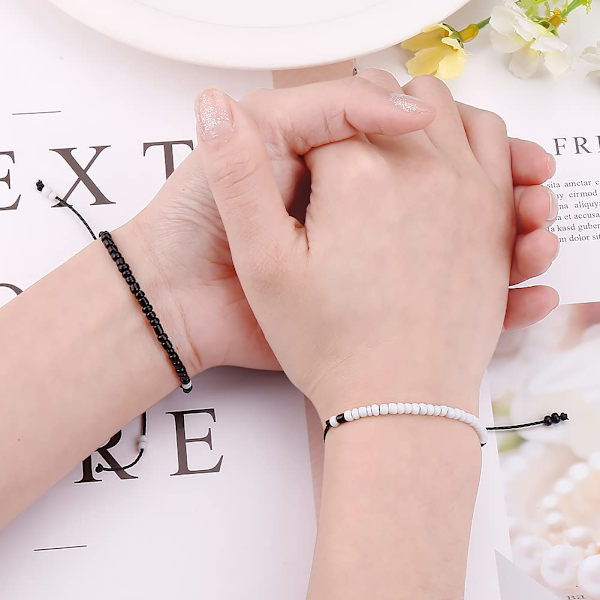 Bestevenn armbånd par armbånd 2 matchende yin og yang armbånd hans og hennes elsker armbånd