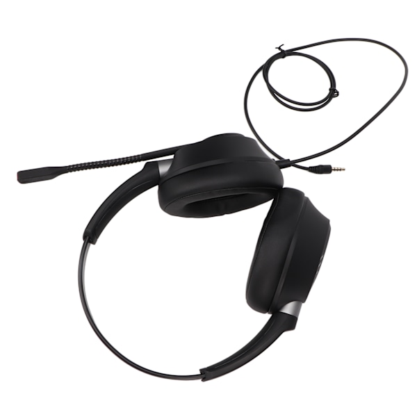 Binaural kundtjänst headset volymjustering mikrofon mute 3,5 mm telefon headset med USB ljudkort för kontor