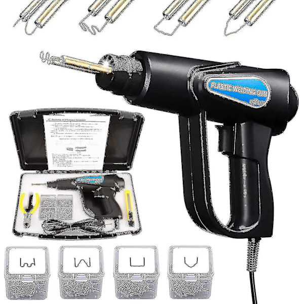 70W Varmepistol for Plast Sveising, Bil Bumper Reparasjonssett, Tang, 4 Bølgeklemmer, Sveisemaskin, Høy Kvalitet