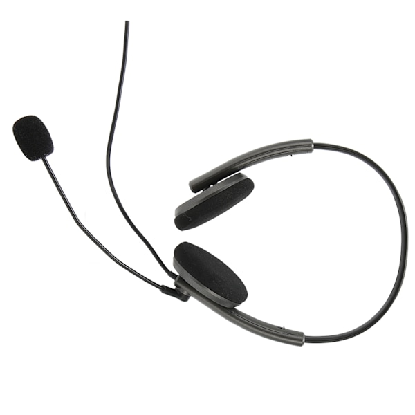 Multifunktionelt og stilfuldt callcenter-headset med støjreduktion, HD-opkald og høreværn, telefonheadset i space grey, enkelt 3,5 mm