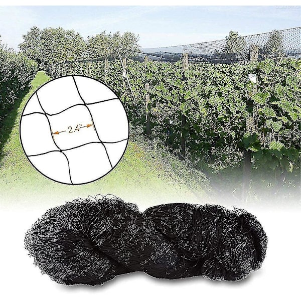 15m X 15m Fuglebeskyttelsesnet Fuglenet Plantenet Damnet Havenet til Have, 5 X 5 Cm Store Huller