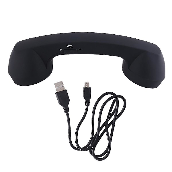 Trådlös retro telefonlur och trådbunden telefonlur
