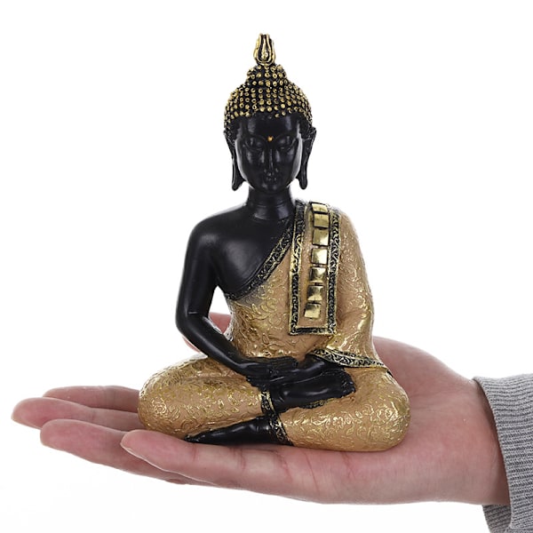 Buddha ornament i kunstharpiks (15,5*6*10,5 cm)