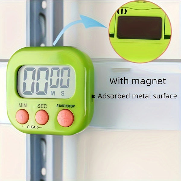 Digital kökstimer nedräkningstimer matlagningstimer klassrumsstudietimer White