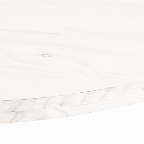 vidaXL Pöytälevy valkoinen 100x50x2,5 cm soikea massiivimänty【HY】 White 6510