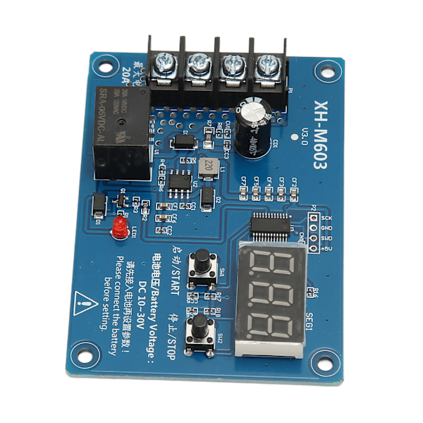 XH M603 Ladningsstyringsmodul Professionel 12‑24V Lithiumbatteri Afbryder Beskyttelseskort med LED-display