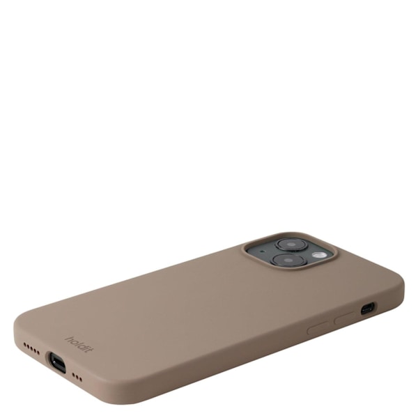 held iPhone 14 / 13 Mobilcover Silikon Mocha Brun