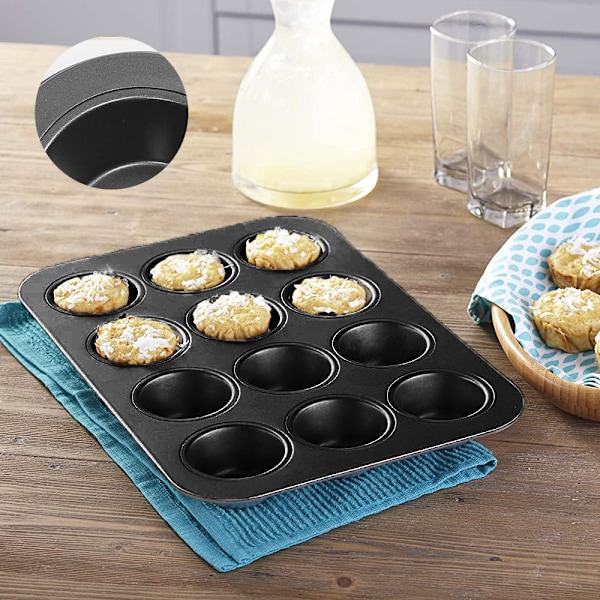 Muffinform, non-stick muffinsbageplade, muffinsbageform