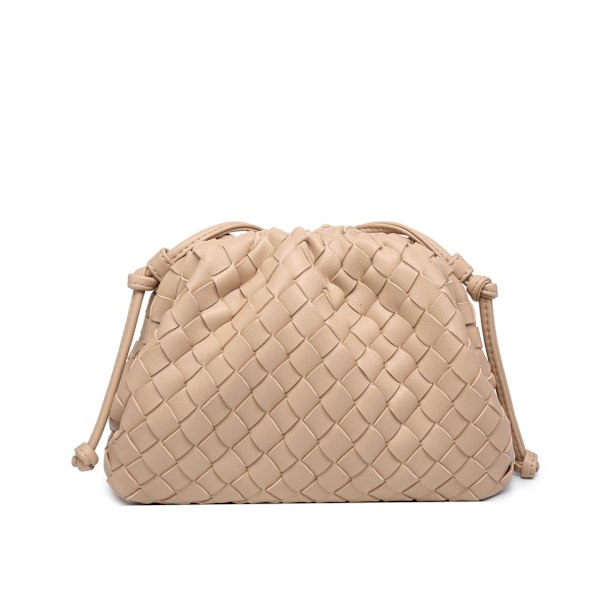 Cloud Rygsæk 2024 Ny Stil Taske Damer Ko Læder Krøllet Dumpling Taske Damer Håndtaske Skuldertaske MJ51 Khaki Khaki 22*9*14cm