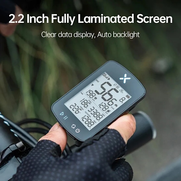 GPS cykelcomputer G Plus trådløs speedometer Bluetooth tracker