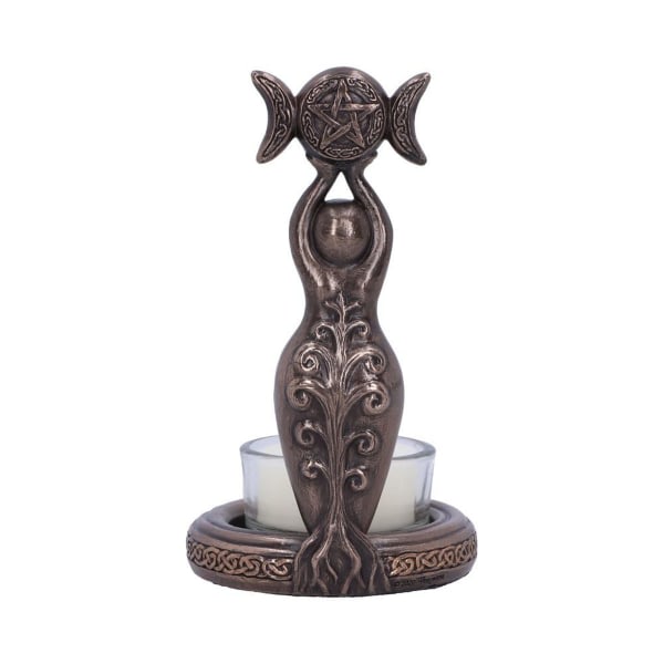 Gudinna Statyette värmeljushållare Resin Skulptur Heminredning Statyett Samlarföremål