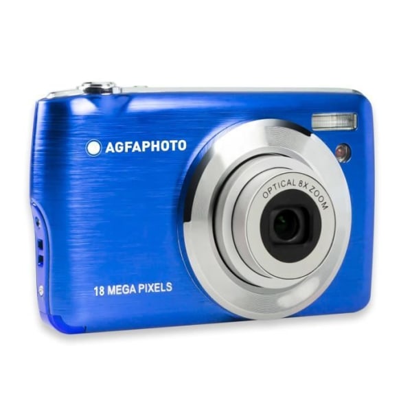 AGFA PHOTO Realishot DC8200 - Compact Cam digitalkamera (18MP, Full HD-video, 2,7'' LCD-skærm, 8X optisk zoom, batteri