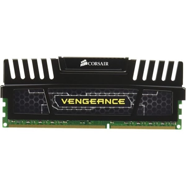 CORSAIR PC RAM DDR3 - VENGEANCE BLACK VARMEAFLEJER - DIMM 8GB - 1600MHz - 10-10-10-27 1.5V (CMZ8GX3M1A1600C10)