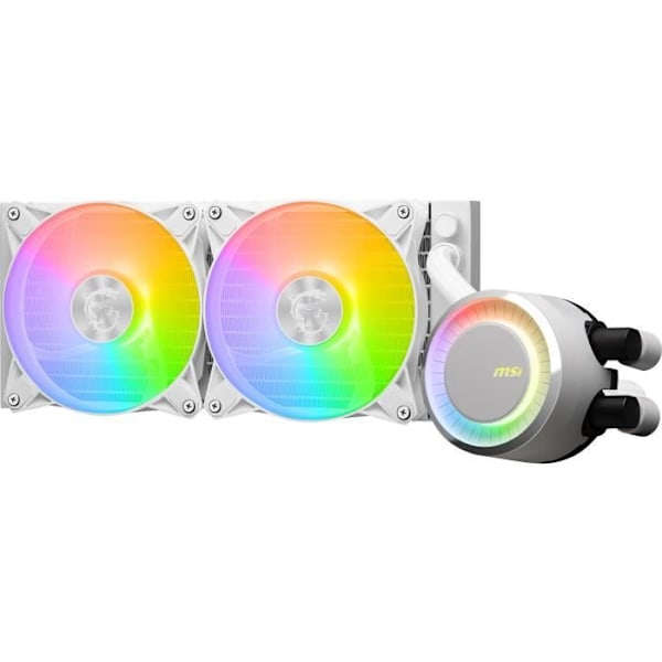 MSI - MAG CORELIQUID E240 - Vandkøling - 120 mm - HVID Hvid
