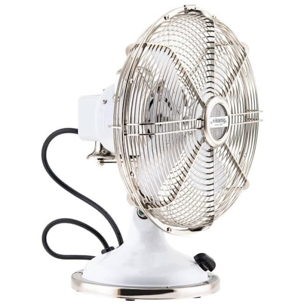 Tuulettaja - H.Koenig - JOE50 - Retrodesign - 25cm - Hiljainen 47db - 3 nopeutta Vit