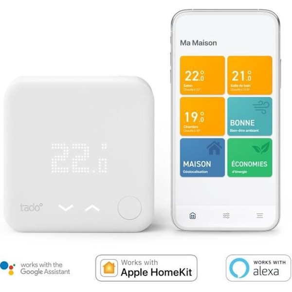 Kytketty ja älykäs langallinen termostaatti - tado° - V3+ Starter Kit