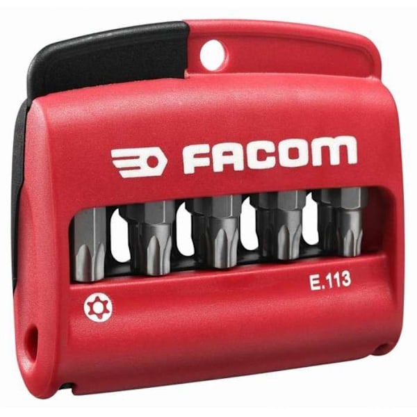 Bitsæt - FACOM - E.113PB - 10 Résistorx bits - 25 mm - Stål