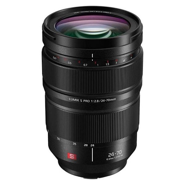 Panasonic Lumix S Pro 24-70mm F2.8 | Zoom S-E2470E (Vakioaukko F2.8, Zoom 70mm, Irrotettava rengas, Säänkestävä, Kompakti) Musta musta
