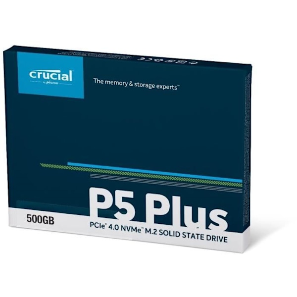 CRUCIAL - Internt SSD - P5 Plus - 500Go - M.2 Nvme (CT500P5PSSD8)