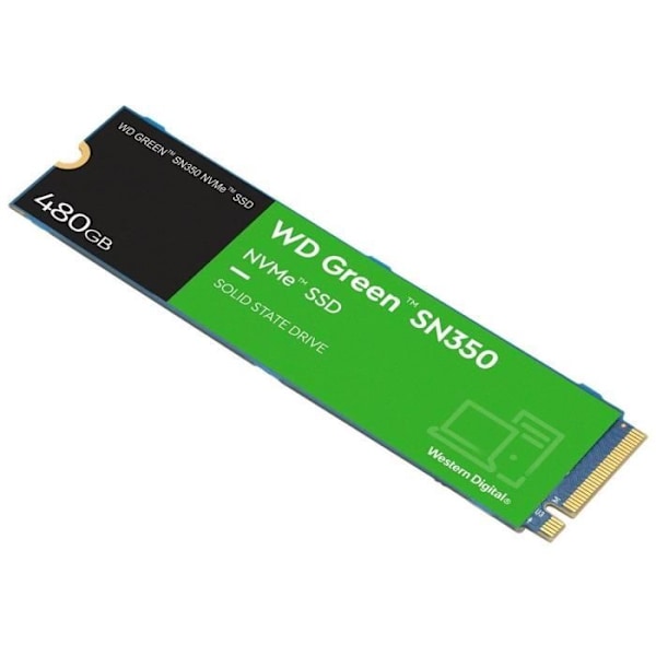 WESTERN DIGITAL - Grön SN350 - Intern Solid State Drive - 480 GB - M.2 - WDS480G2G0C