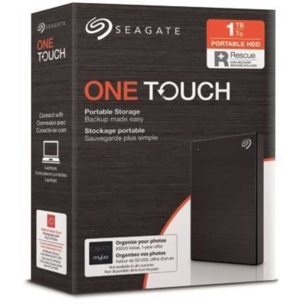 SEAGATE - Ekstern Harddisk - One Touch HDD - 1To - USB 3.0 (STKB1000400)