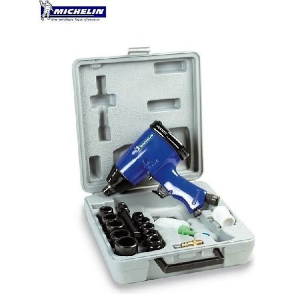 MICHELIN Iskuvausavustin 1/2 toimitettuna 10 Hylsyä + Lisävarusteet blått och svart